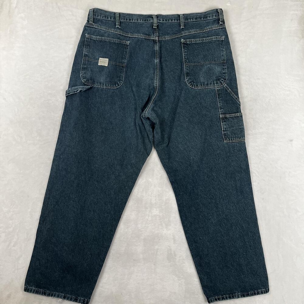Wrangler Jeans Mens 40x30 Blue Relaxed Straight Carpenter Denim Med Wash Pants